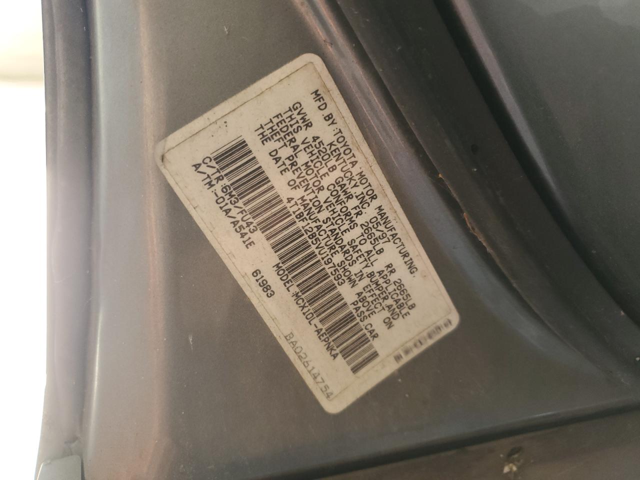 1997 Toyota Avalon Xl VIN: 4T1BF12B5VU197593 Lot: 82734915