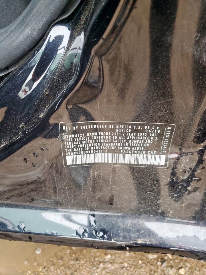 2019 Volkswagen Jetta S VIN: 3VWC57BU9KM043210 Lot: 82310595