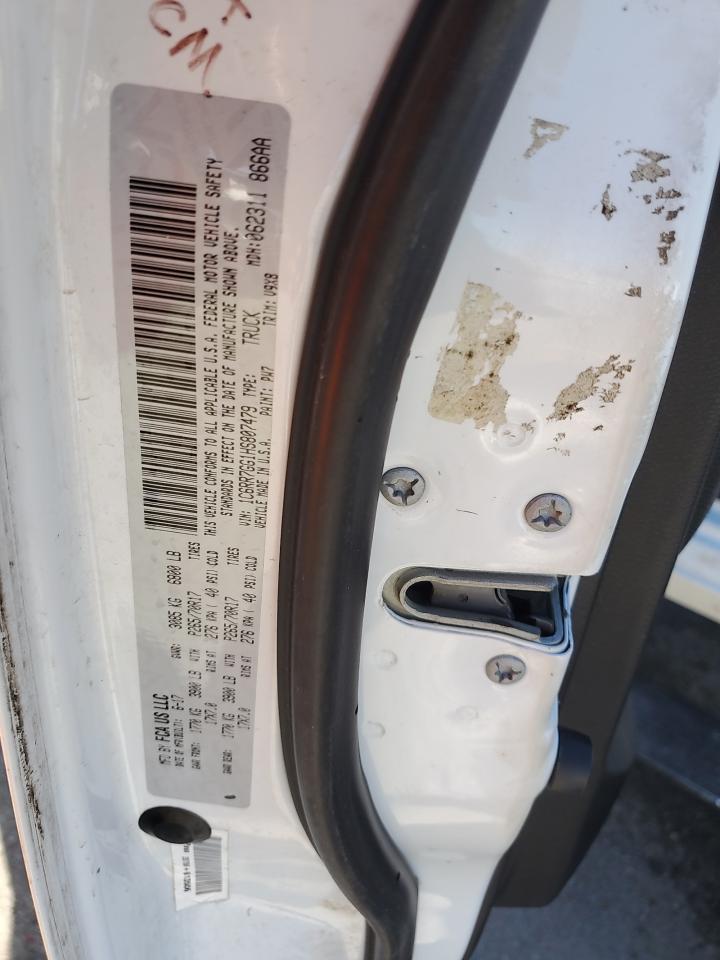 2017 Ram 1500 Slt VIN: 1C6RR7GG1HS807479 Lot: 89841695