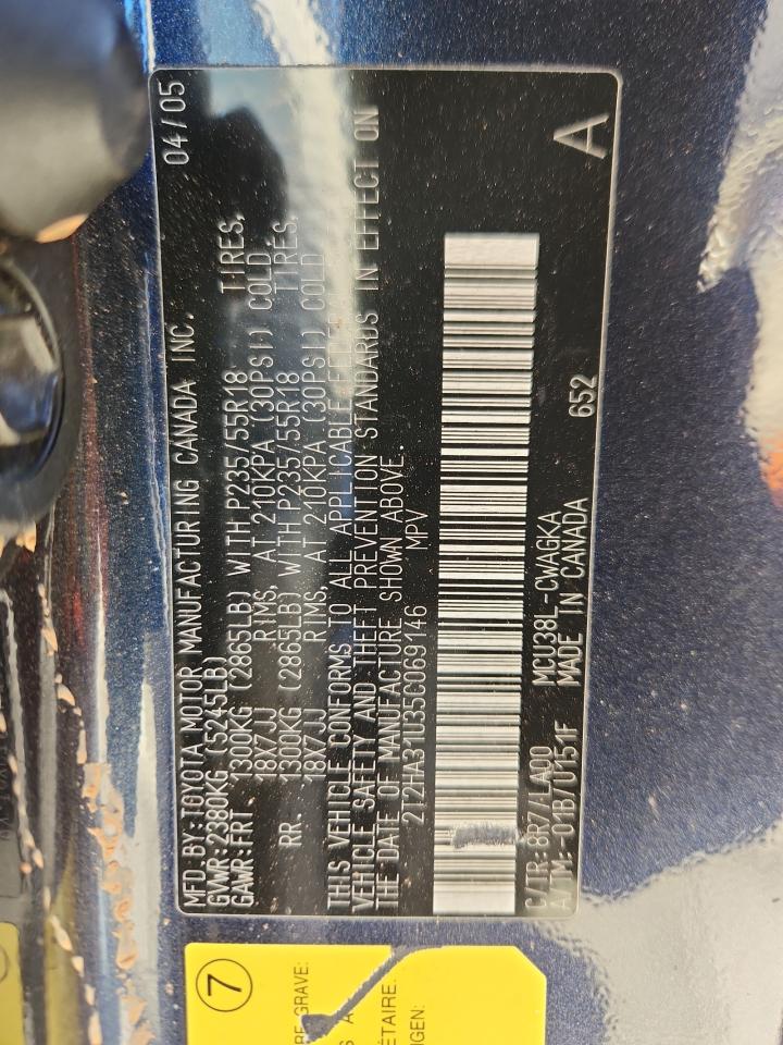 2005 Lexus Rx 330 VIN: 2T2HA31U35C069146 Lot: 90294165