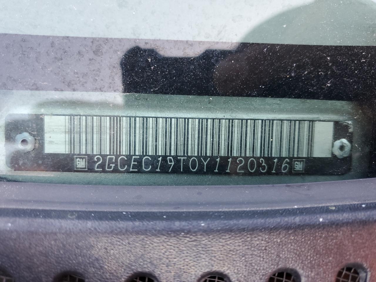 2000 Chevrolet Silverado C1500 VIN: 2GCEC19T0Y1120316 Lot: 84297935