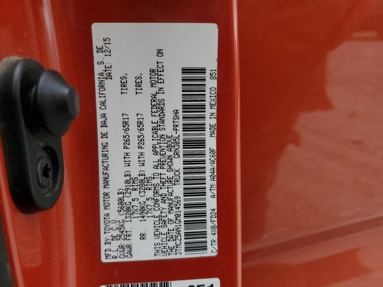 2016 Toyota Tacoma Double Cab VIN: 3TMCZ5AN1GM014569 Lot: 82002705