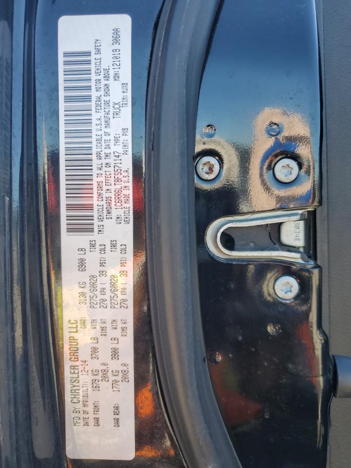 2015 Ram 1500 Slt VIN: 1C6RR6LT8FS571147 Lot: 86072515