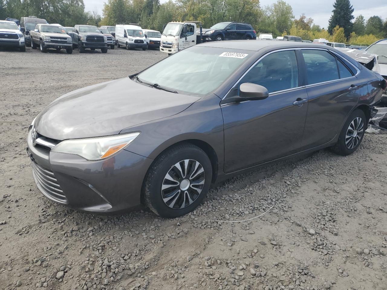 2016 Toyota Camry Le grey sedan gas 4T1BF1FK7GU194322 photo #1