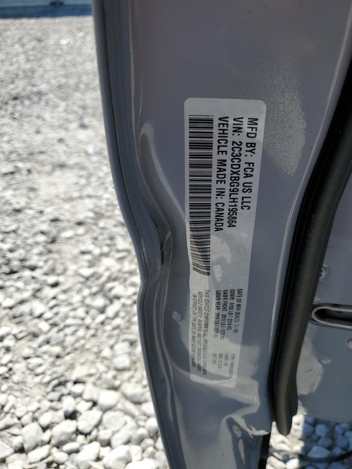 2020 Dodge Charger Sxt VIN: 2C3CDXBG9LH195864 Lot: 84933885