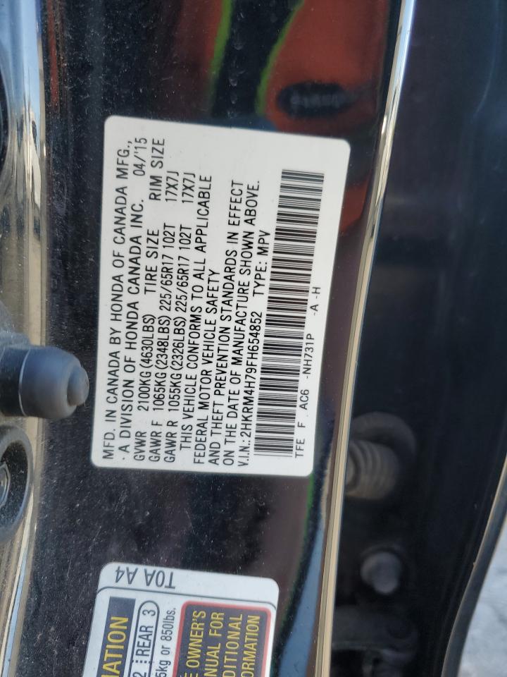 2015 Honda Cr-V Exl VIN: 2HKRM4H79FH654852 Lot: 87476725