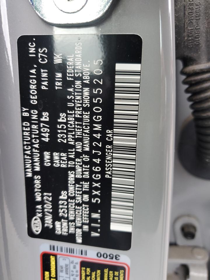 2021 Kia K5 Gt Line VIN: 5XXG64J24MG055205 Lot: 89551945