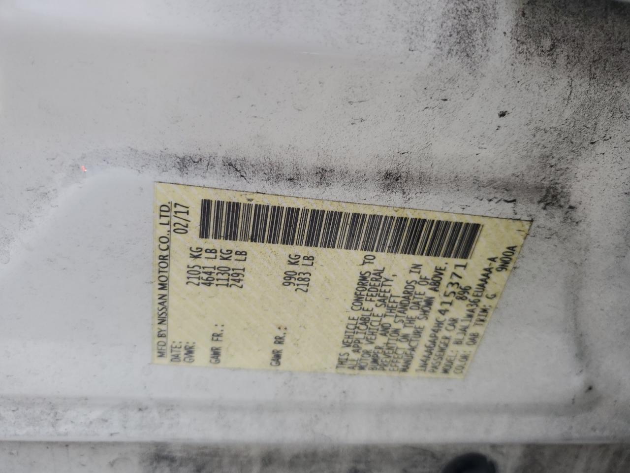 2017 Nissan Maxima 3.5S VIN: 1N4AA6AP4HC415371 Lot: 90712865