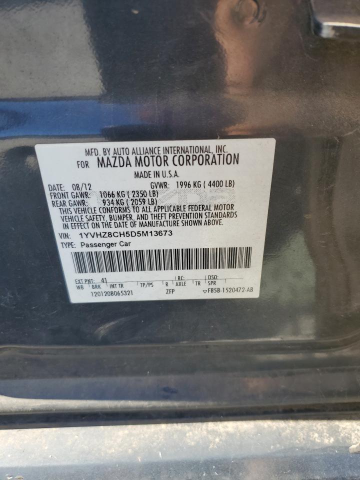 2013 Mazda 6 Grand Touring VIN: 1YVHZ8CH5D5M13673 Lot: 86652615