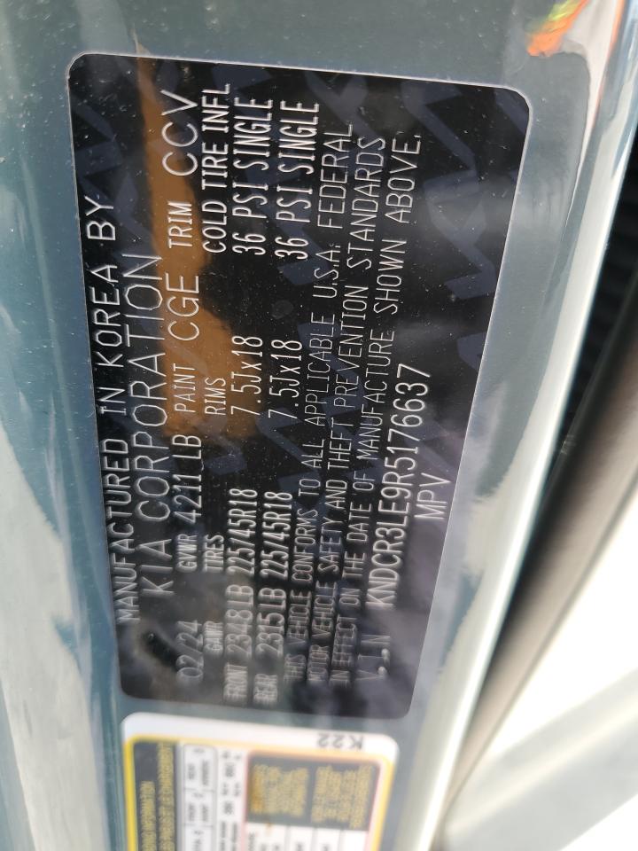 2024 Kia Niro Ex VIN: KNDCR3LE9R5176637 Lot: 89887735