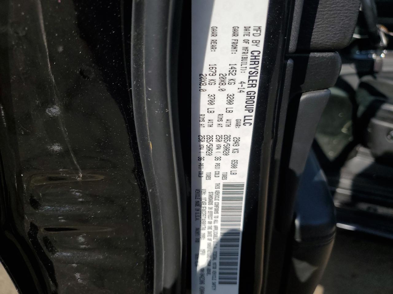 2014 Jeep Grand Cherokee Laredo VIN: 1C4RJFAG2EC490174 Lot: 82329985