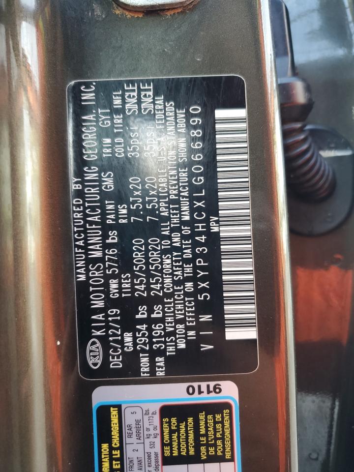 2020 Kia Telluride Ex VIN: 5XYP34HCXLG066890 Lot: 84569765
