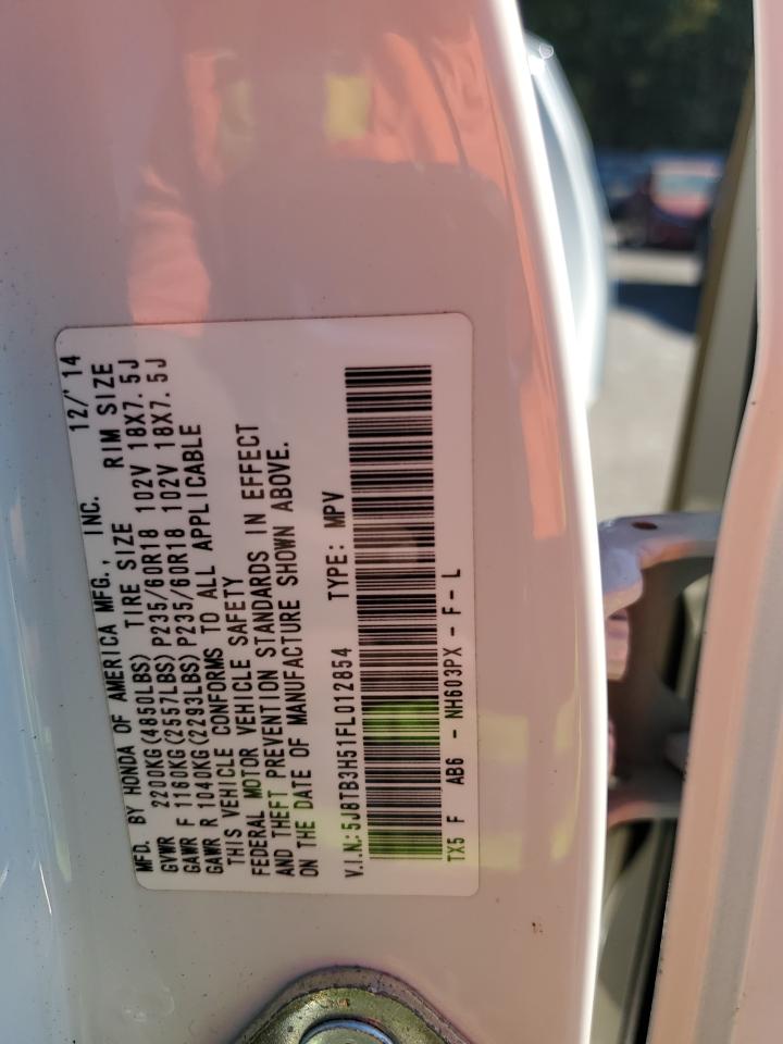 2015 Acura Rdx Technology VIN: 5J8TB3H51FL012854 Lot: 84741335