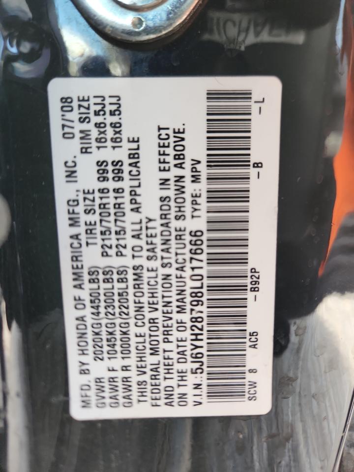 2008 Honda Element Ex VIN: 5J6YH28798L017666 Lot: 85388385