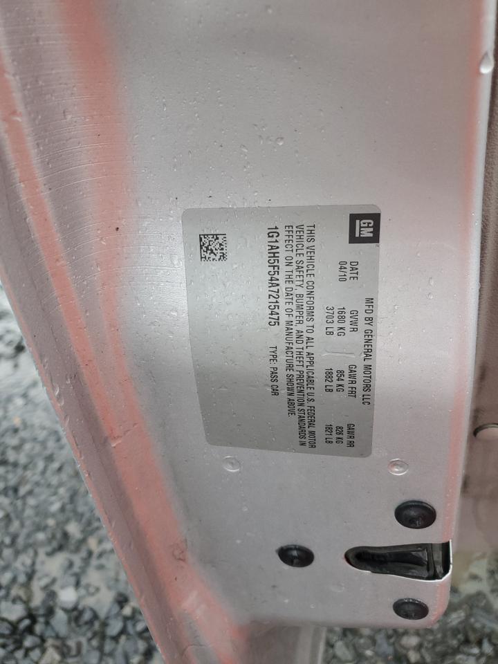 2010 Chevrolet Cobalt VIN: 1G1AH5F54A7215475 Lot: 82748675