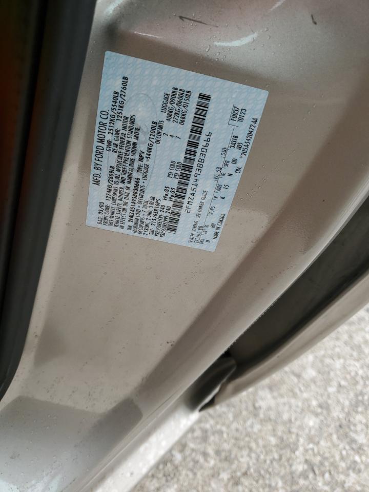 2003 Ford Windstar Lx VIN: 2FMZA51493BB30666 Lot: 82262995