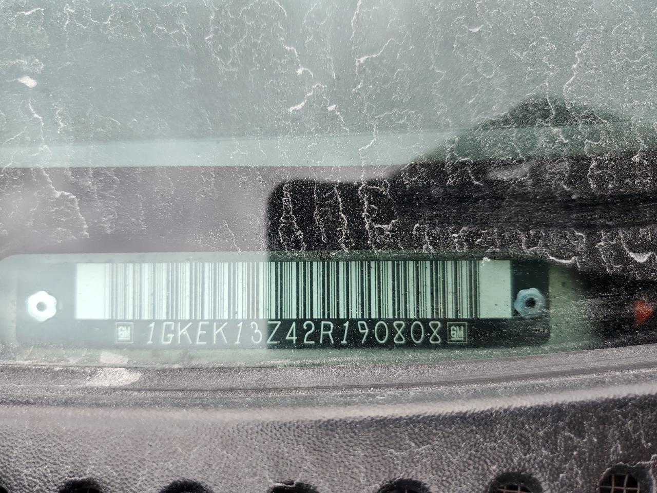 2002 GMC Yukon VIN: 1GKEK13Z42R190808 Lot: 85558275