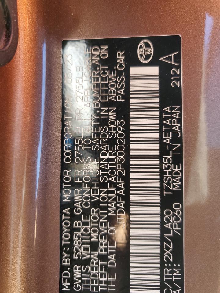 2023 Toyota Crown Platinum VIN: JTDAFAAF2P3002093 Lot: 82214025