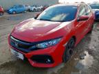 2019 HONDA CIVIC 1.0 VTEC TURBO 126 SR 5DR for sale at Copart PETERLEE