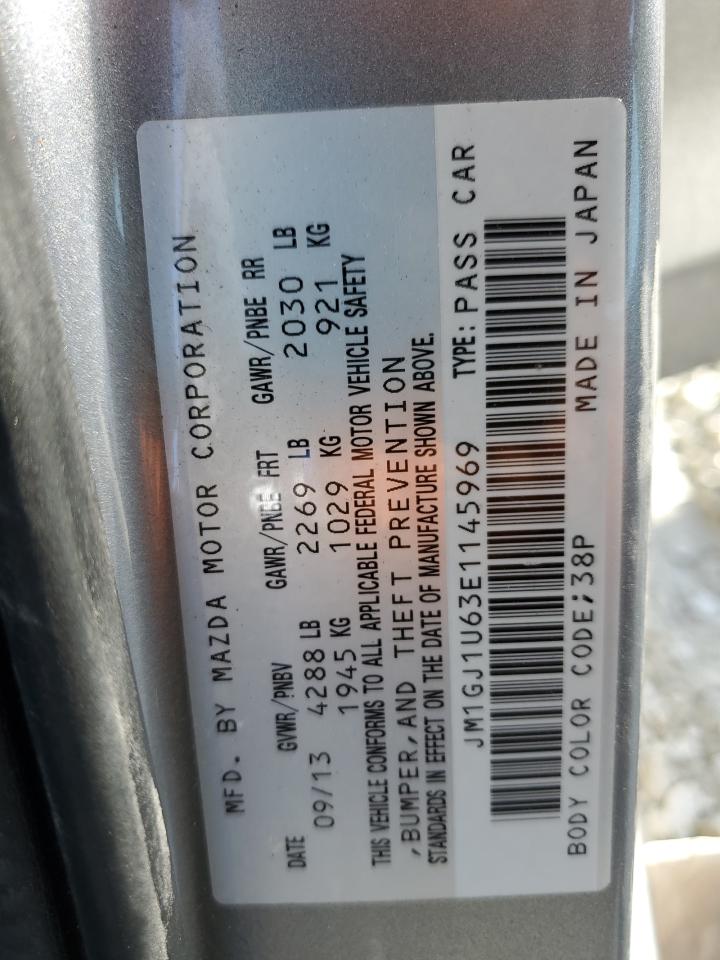 2014 Mazda 6 Sport VIN: JM1GJ1U63E1145969 Lot: 82671145