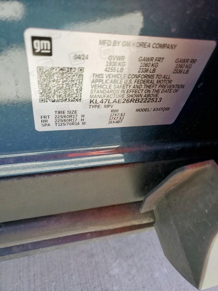 2024 Buick Envista Preferred VIN: KL47LAE26RB222513 Lot: 85955535