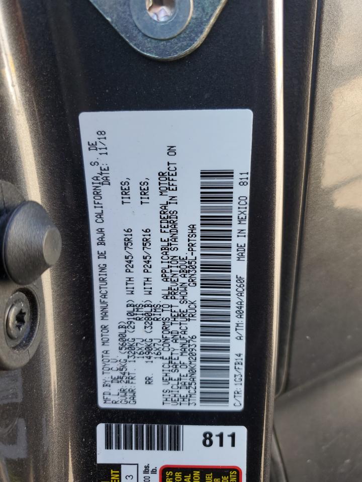 2019 Toyota Tacoma Double Cab VIN: 3TMCZ5AN0KM209376 Lot: 85293685