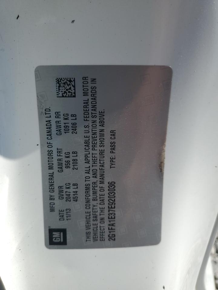 2014 Chevrolet Camaro VIN: 2G1FA1E37E9203036 Lot: 82131945