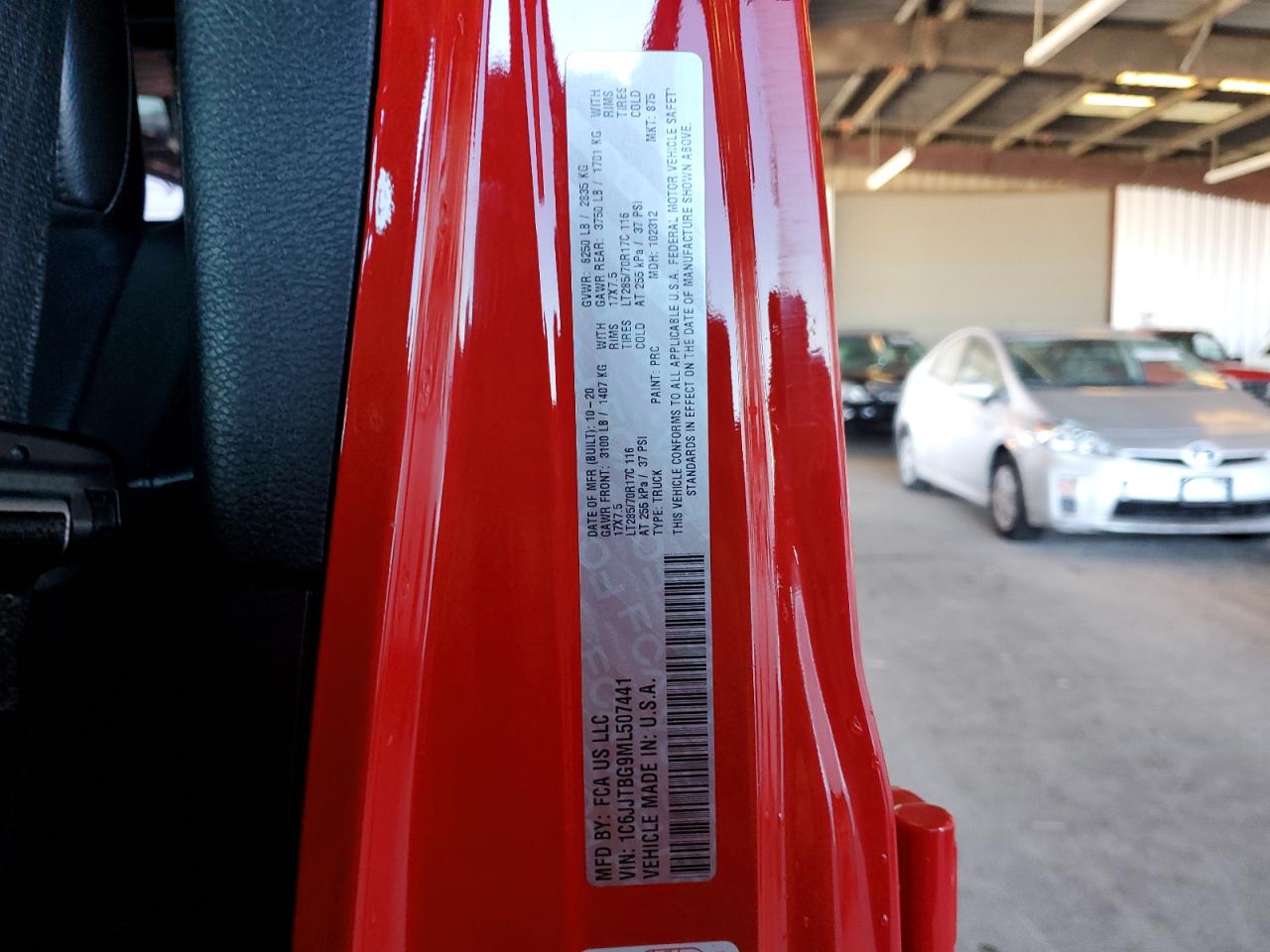 2021 Jeep Gladiator Rubicon VIN: 1C6JJTBG9ML507441 Lot: 82734415