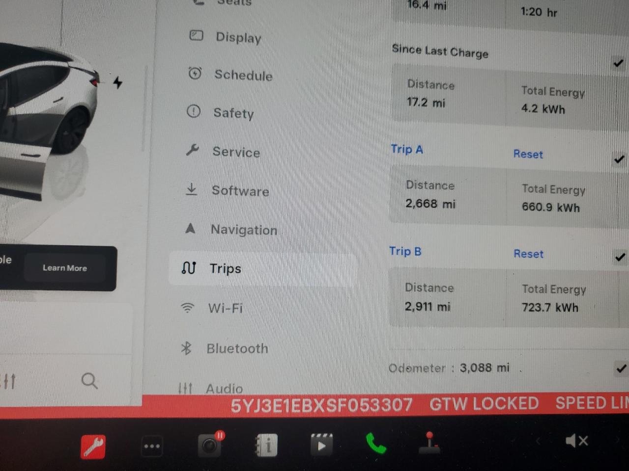 2025 Tesla Model 3 VIN: 5YJ3E1EBXSF053307 Lot: 85156445