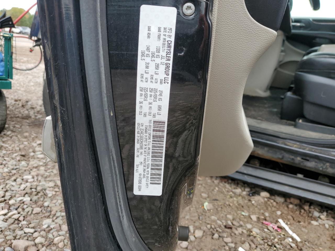 2012 Chrysler Town & Country Touring VIN: 2C4RC1BG9CR423085 Lot: 85762035