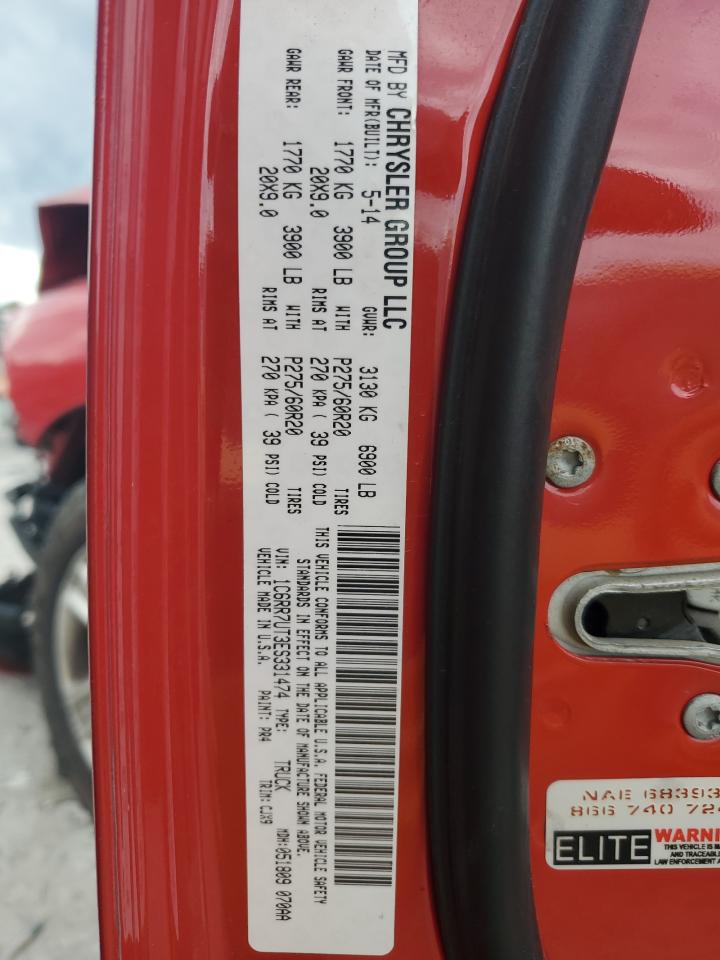 2014 Ram 1500 Sport VIN: 1C6RR7UT3ES331474 Lot: 82232905