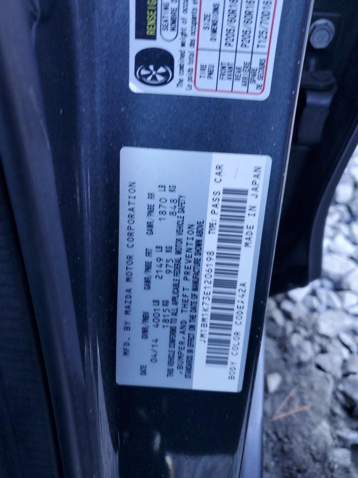 2014 Mazda 3 Sport VIN: JM1BM1K73E1206198 Lot: 87027985