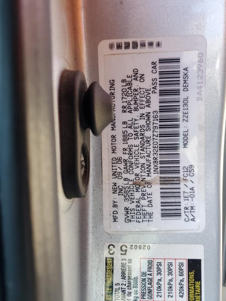 2007 Toyota Corolla Ce VIN: 1NXBR32E07Z797163 Lot: 85547315