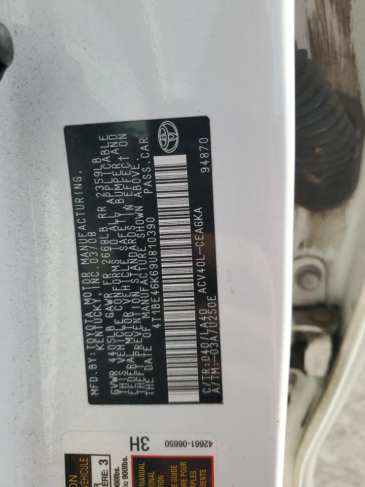 2009 Toyota Camry Base VIN: 4T1BE46K69U810390 Lot: 81946635