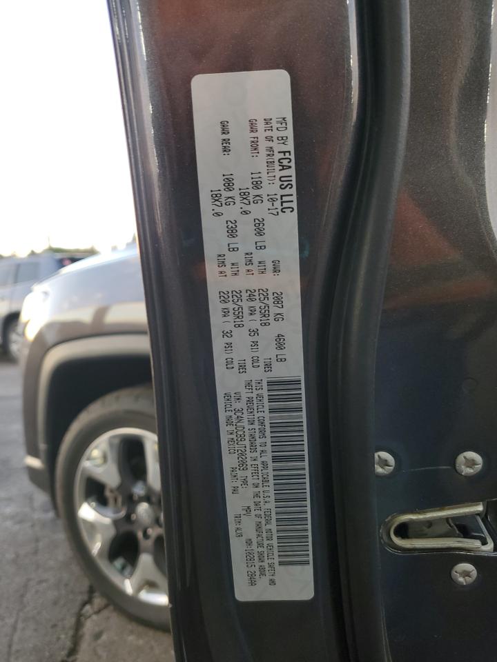 2018 Jeep Compass Limited VIN: 3C4NJDCB9JT202069 Lot: 81947655