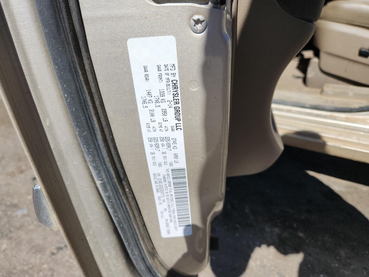 2014 Chrysler Town & Country Touring VIN: 2C4RC1BG5ER297715 Lot: 82398445