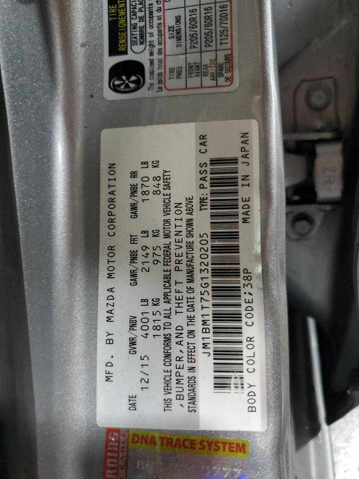 2016 Mazda 3 Sport VIN: JM1BM1T75G1320205 Lot: 86535085