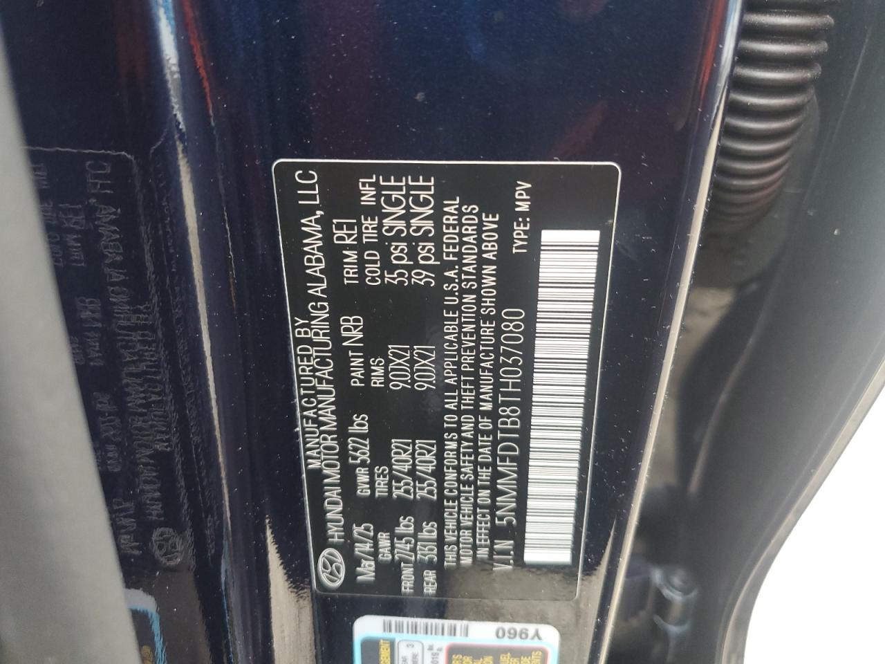 2026 Genesis Gv70 Sport Prestige VIN: 5NMMFDTB8TH037080 Lot: 86147855