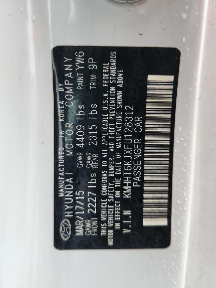 2015 Hyundai Genesis Coupe 3.8L VIN: KMHHT6KJXFU128312 Lot: 90072645