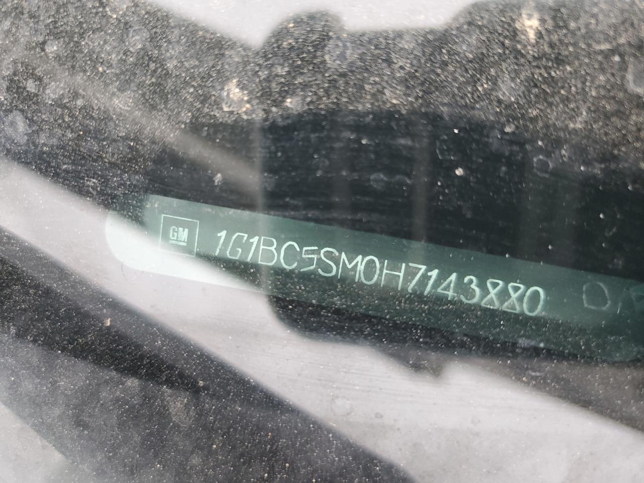 2017 Chevrolet Cruze Ls VIN: 1G1BC5SM0H7143880 Lot: 86476695