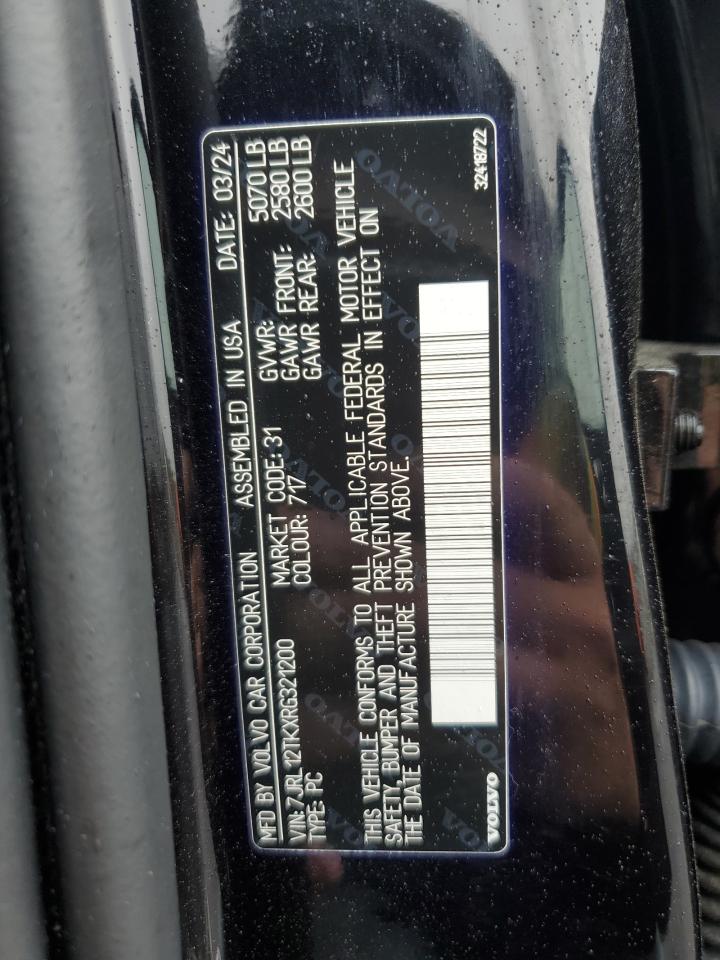 2024 Volvo S60 Core VIN: 7JRL12TKXRG321200 Lot: 84996955