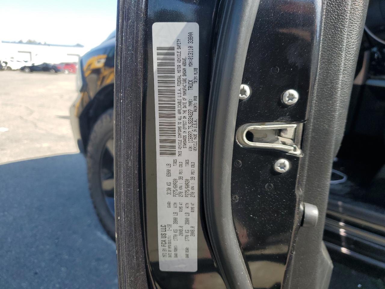 2018 Ram 1500 Slt VIN: 1C6RR7LT5JS224227 Lot: 82693355