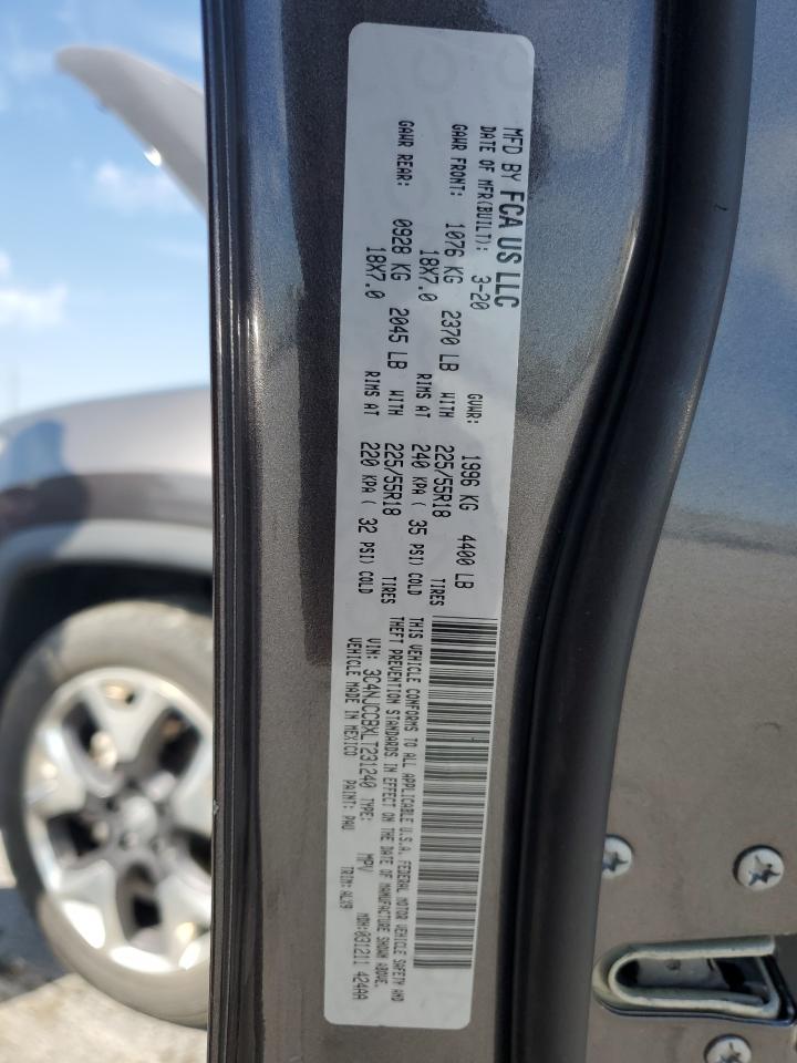 2020 Jeep Compass Limited VIN: 3C4NJCCBXLT231240 Lot: 85909845