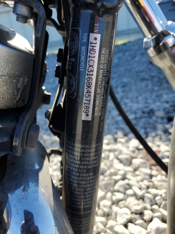 2008 Harley-Davidson Xl1200 L VIN: 1HD1CX3168K457189 Lot: 85899635