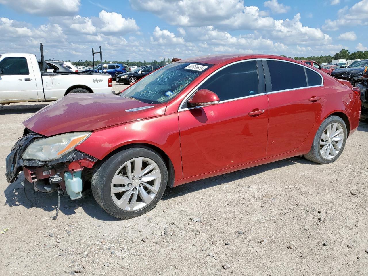 2014 Buick Regal red sedan gas 2G4GK5EX2E9290553 photo #1