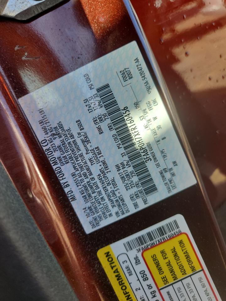 2015 Ford Fusion Se VIN: 3FA6P0H7XFR160456 Lot: 89880325