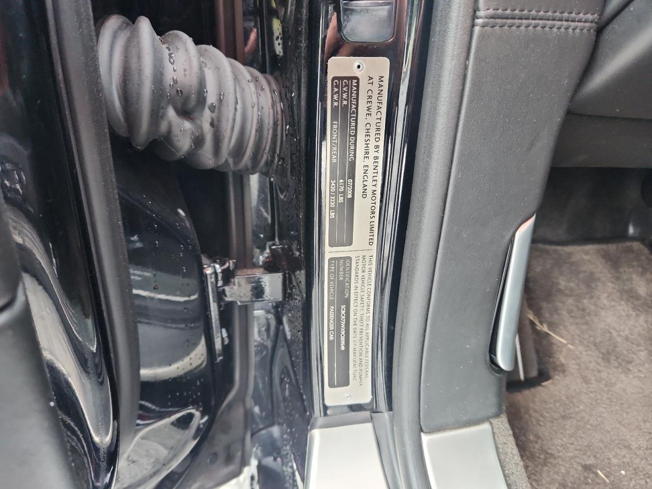 2009 Bentley Continental Gt VIN: SCBCR73WX9C059549 Lot: 87380165