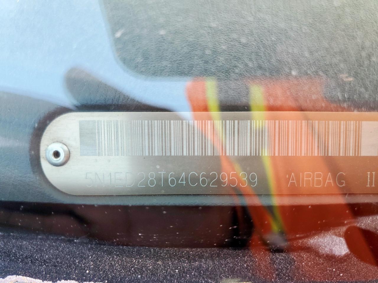 2004 Nissan Xterra Xe VIN: 5N1ED28T64C629539 Lot: 86264655