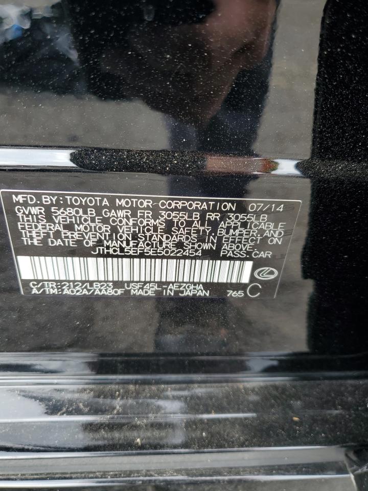 2014 Lexus Ls 460 VIN: JTHCL5EF5E5022454 Lot: 84212605