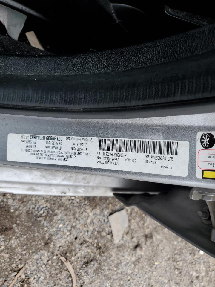 2015 Chrysler 200 Touring VIN: 1C3CCBBB8DN601376 Lot: 85922215